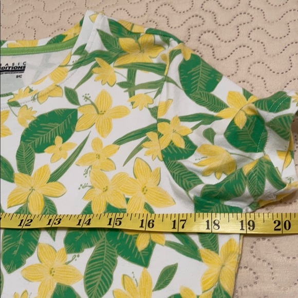 Basic Editions Size Large Spring Flowers T- Shirt - Picture 6 of 12